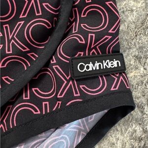 Calvin Klein Black and Pink Athletic Shorts